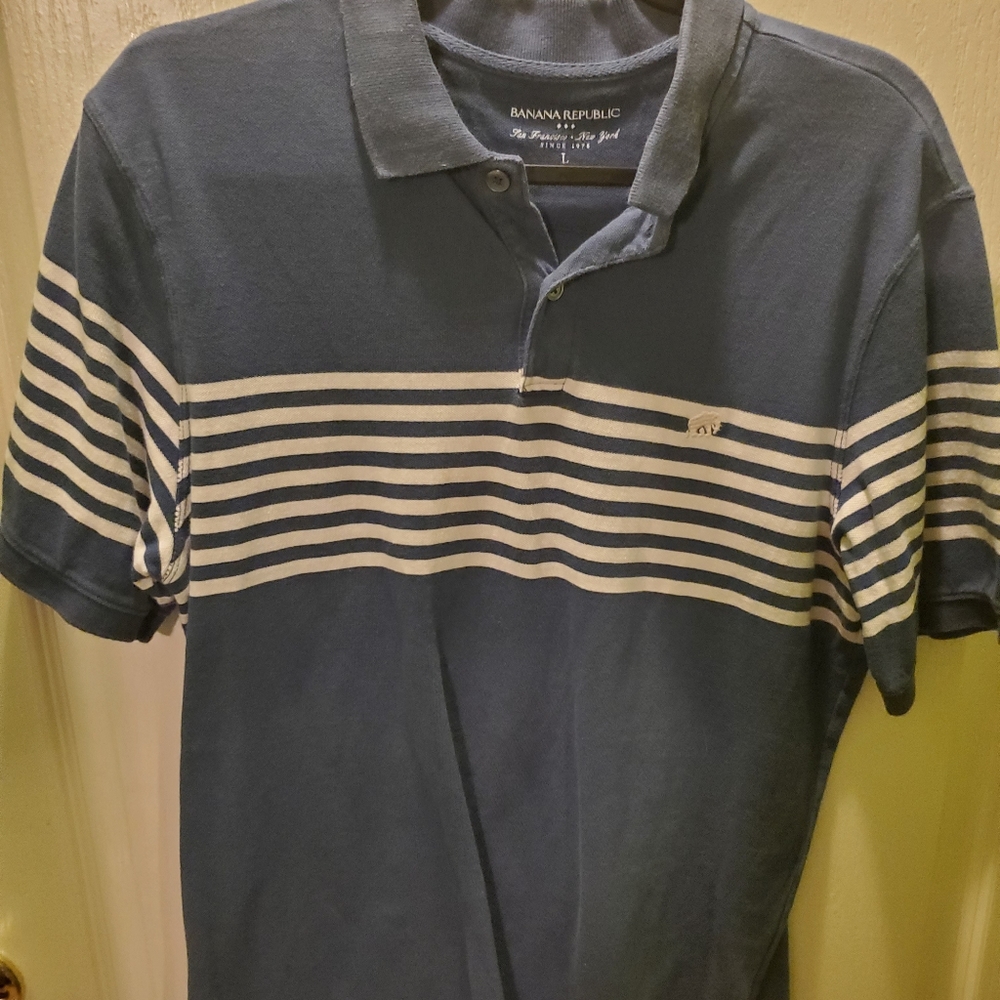 Banana Republic striped polo